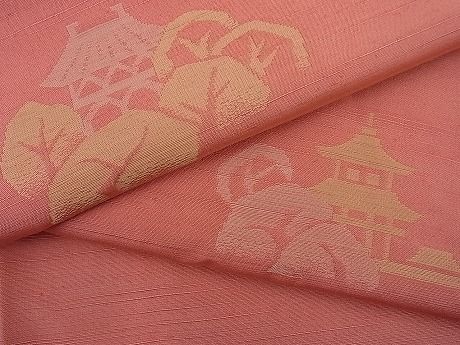 平和屋着物■上質な紬 風景文 逸品 n-ar2286