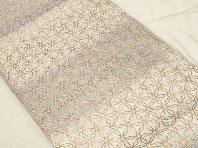 平和屋着物●八寸名古屋帯　吉祥文　金糸　正絹　逸品　CABC8412dy 2