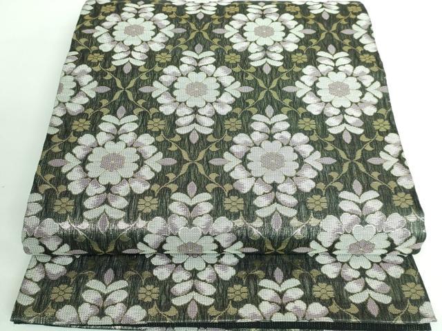 平和屋本店■極上 六通柄袋帯 花菱文 金糸 一蔵謹製 逸品 DZAA5876kh5