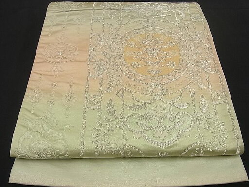 平和屋着物■西陣 六通柄袋帯 吉祥文 銀糸 逸品 n-by2763 平和屋着物■西陣 六通柄袋帯 吉祥文 銀糸 逸品 n-by2763