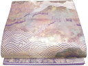 平和屋着物◎六通柄袋帯 立波花文 金糸 正絹 逸品 DAAV7351cd