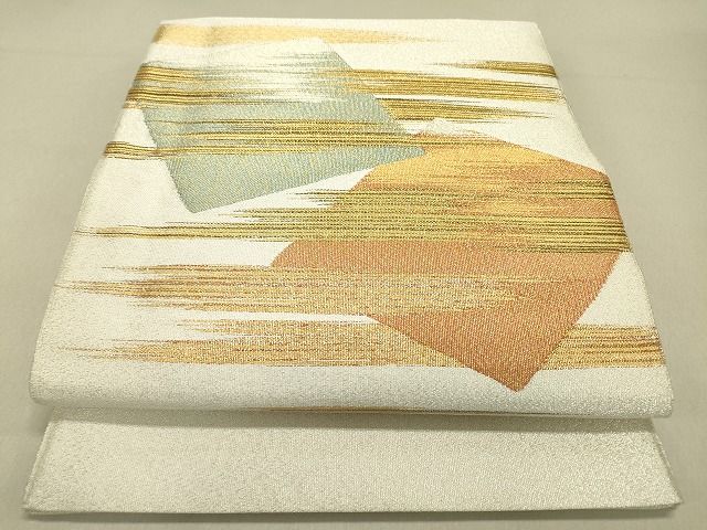 平和屋着物◎綴れ 太鼓柄袋帯 色紙重ね 金銀糸 逸品 DAAG4819fe