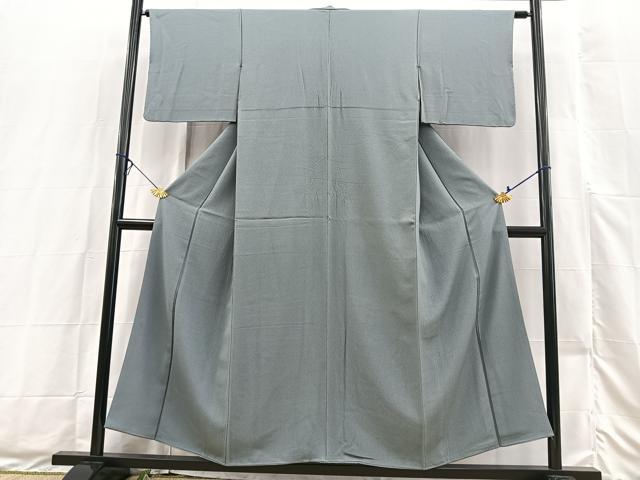 平和屋の平和屋着物■上質な色無地 藍鼠色 正絹 逸品 BAAX3496yc｜アングル2