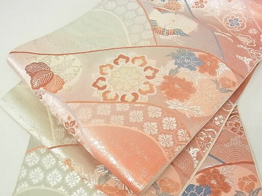 平和屋着物■六通柄袋帯 吉祥花鳥文 金銀糸 逸品 sf1671 平和屋着物■六通柄袋帯 吉祥花鳥文 金銀糸 逸品 sf1671