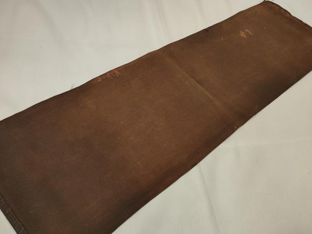 平和屋本店▼和装小物　レトロ木綿　手織　柿渋染　酒袋　材料用　逸品　DAAW8325zzz