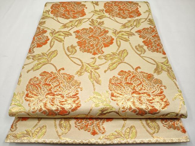 平和屋本店■極上 龍村美術織物 たつむら 六通柄 本袋帯 唐織 福寿花王文 金糸 逸品 未使用 CYAA2229s5