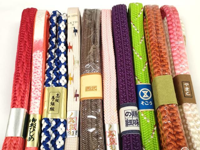 平和屋着物●和装小物 帯締め10本セット 絞り 組紐 冠組 そごう・ 西武扱い やまと...