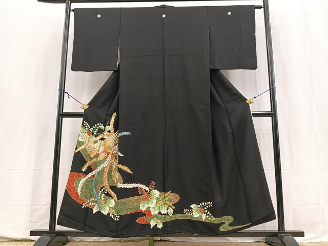 楽天市場】黒留袖 正絹 金 鳳凰の通販