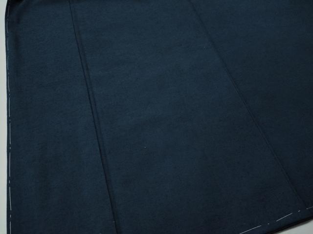 平和屋着物●男性　紬　アンサンブル・長襦袢セット　色無地　留紺色　正絹　逸品　未使用　CAAS6846yc