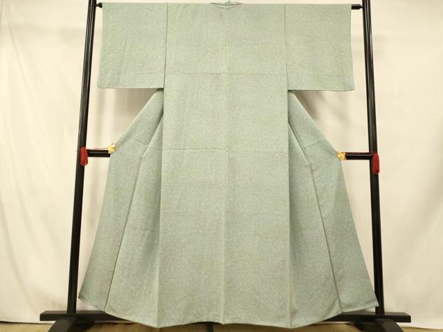 平和屋着物■上質な小紋 霞文 たたき染め 正絹 逸品 AABH9333fw