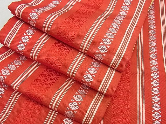 平和屋着物■本場筑前博多織　半幅帯　献上　逸品　tw3017