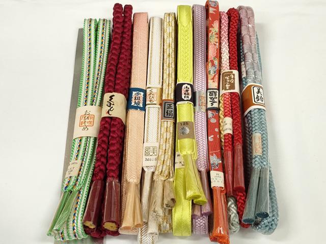 Other - 平和屋着物●和装小物　帯締め10本セット　手組紐　笹浪組　亀甲組　金糸　逸品　未使用　DABD7098zzz