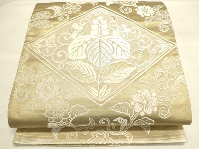 Other - 平和屋着物◎六通柄袋帯　桐花菱文　金銀糸　正絹　逸品　DAAL3108qp