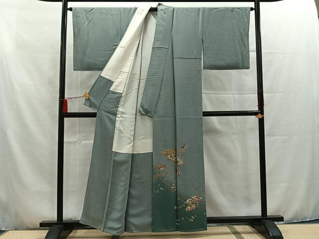 平和屋着物■豪華色留袖　文箱文　暈し染め　金彩　正絹　逸品　AAAS7815mf