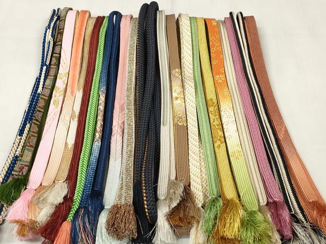 Other - 平和屋着物●和装小物　帯締め20本セット　高麗組　笹浪組　奈良組　観世組　金糸　逸品　DABC1052zzz