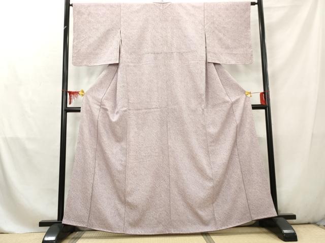 平和屋着物■大変加工の良い総絞り小紋　正絹　逸品　AABD2469cs