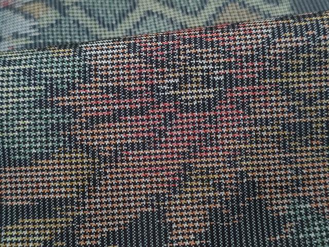 平和屋着物■本場大島紬　7マルキ　草花文　正絹　逸品　DABC0863qa