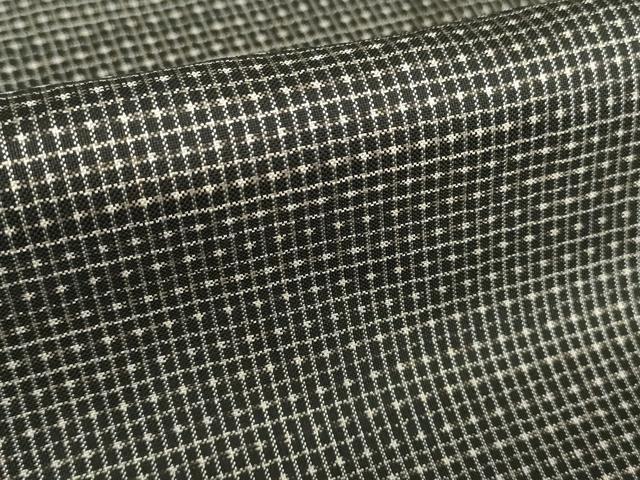 平和屋着物■男性 本場大島紬 格子文 正絹 逸品 DAAN0559ya
