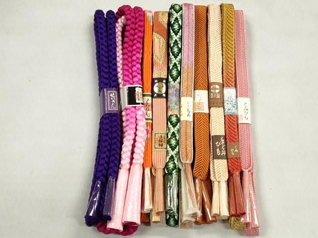 平和屋着物●和装小物 帯締め10本セット 唐組 高麗組 笹浪組 大和組 金銀糸 逸品 未...