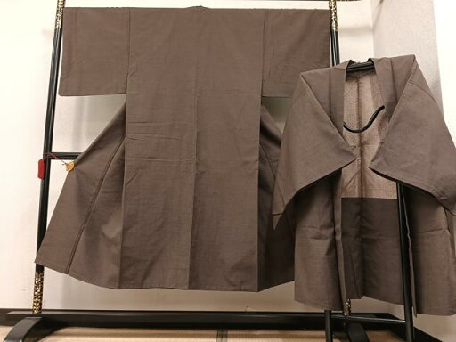 平和屋着物●男性 紬 アンサンブル 赤墨色 正絹 逸品 AAAY5636ph 平和屋着物●男性 紬 アンサンブル 赤墨色 正絹 逸品 AAAY5636ph