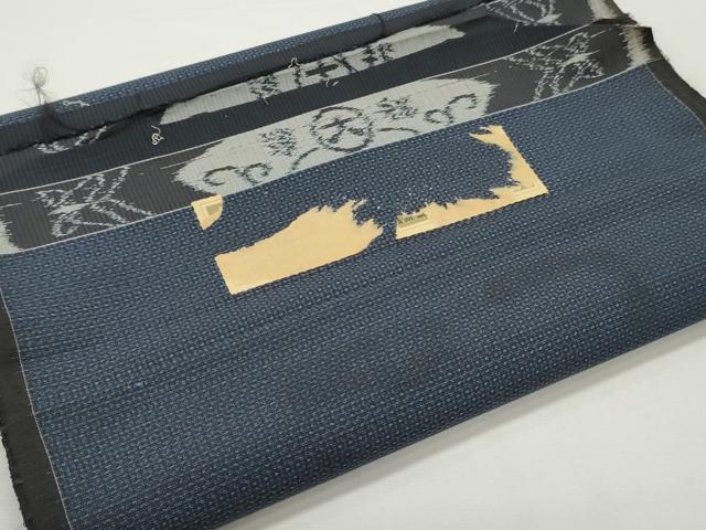 平和屋着物▼男性　紬　反物　着尺　アンサンブル　亀甲柄　逸品　未使用　DABC4376zy