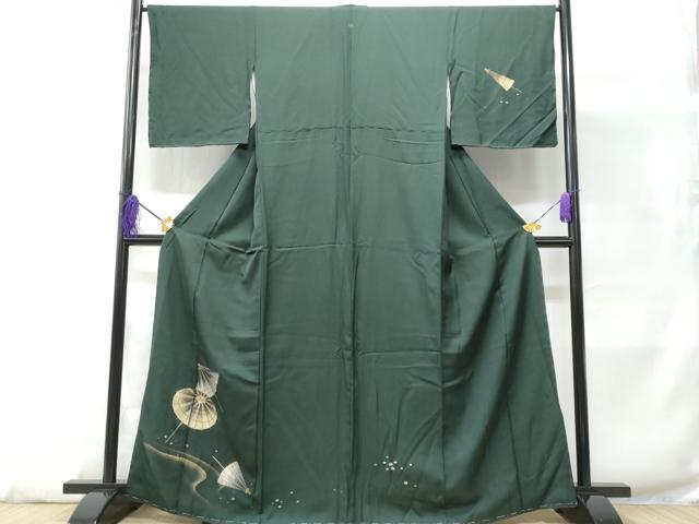 平和屋着物■訪問着 番傘 金銀彩 正絹 逸品 未使用 CABD1858fb