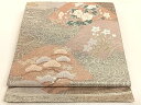 平和屋着物◎六通柄袋帯 唐織 重山吉祥花文 金銀糸 正絹 逸品 AAAM7022ey