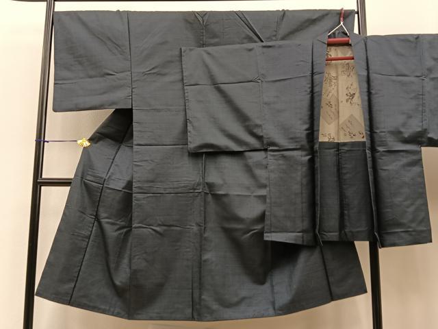 平和屋着物■男性 本場大島紬 アンサンブル 100亀甲 正絹 逸品 BAAQ4557du