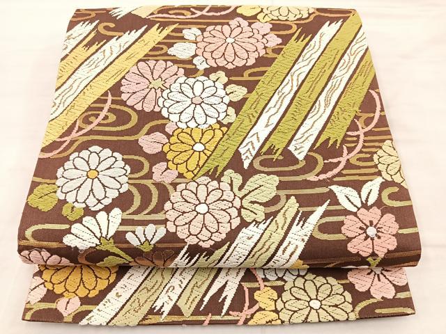 ■■■　サイズ　■■■ 長さ 416cm 幅 30.5cm程 ■■■　商品詳細　■■■ 【正絹】 詳細に関しましては、画像をご確認ください。 大変上質な逸品になります。 お安く出品致しますので、是非この機会にいかがでしょうか？ ※汚れ等に関...