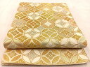 平和屋着物◎六通柄袋帯 七宝花菱文 金銀糸 正絹 逸品 BAAU6802yc