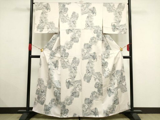 平和屋着物■上質な小紋 色紙重ね草花文 金彩 正絹 逸品 AAAS8726ma 平和屋着物■上質な小紋 色紙重ね草花文 金彩 正絹 逸品 AAAS8726ma