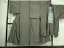 平和屋着物■男性 紬 アンサンブル 格子 正絹 逸品 DAAM0376sf
