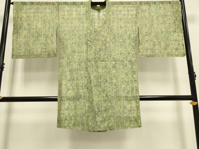 平和屋着物▽道行コート　スリーシーズン　春夏秋　塵除け　リボン織　正絹　逸品　DAAP7519du（楽天・平和屋）