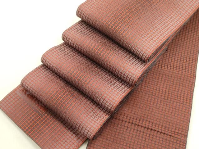 Obi - 平和屋着物●男性　世界的ファッションデザイナー　山本寛斎　kansaiブランド　角帯　格子　DABE1671op
