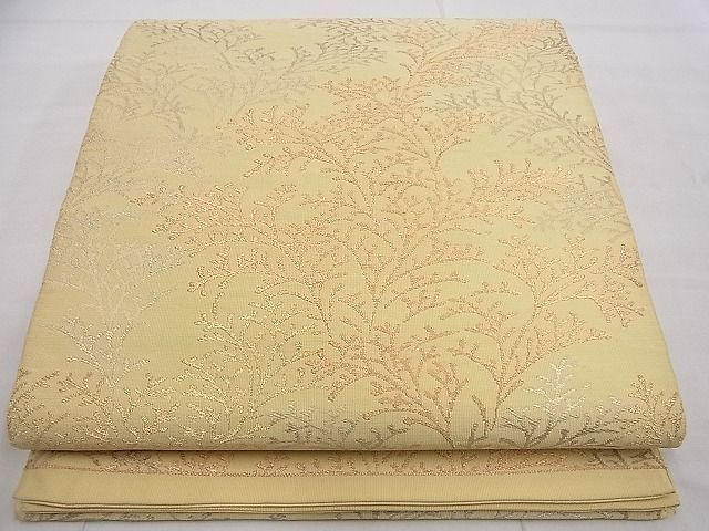 平和屋着物■六通柄袋帯　綴れ　草木文　金銀糸　逸品　n-rv0560