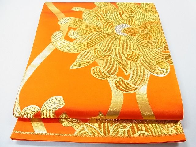 平和屋着物◎六通柄袋帯　乱菊　金銀糸　逸品　CAAB8121in