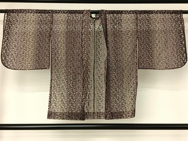 Kimono - 平和屋着物▽羽織　スリーシーズン　春夏秋　塵除け　草花文　正絹　逸品　AABH9816jh