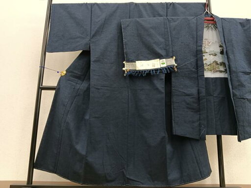 平和屋着物●男性 能州紬 髭紬セット 霞文 証紙付き 正絹 逸品 未使用 BAAU4800gt 平和屋着物●男性 能州紬 髭紬セット 霞文 証紙付き 正絹 逸品 未使用 BAAU4800gt
