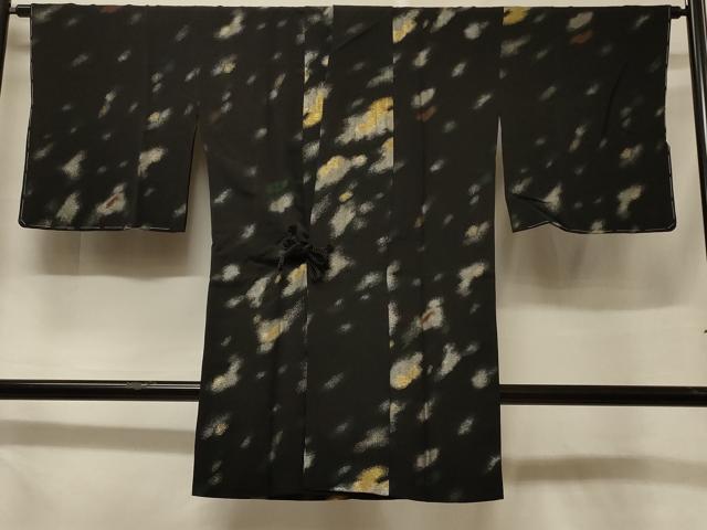 乐天商城 - 平和屋着物＃道中着　寿光織　霞文　黒地　金銀糸　ロング丈　正絹　逸品　未使用　CABF1412in