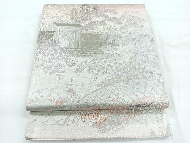 平和屋着物◎六通柄袋帯　大原の里　二重箔錦　正絹　逸品　CABC1901nb