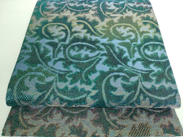 平和屋本店■極上 西陣 帯屋一条にしたに織物謹製 全通柄袋帯 金華山織 金華山瑠璃黄 金銀糸 上代110万 証紙・反端付き 逸品 DZAA6145kh5