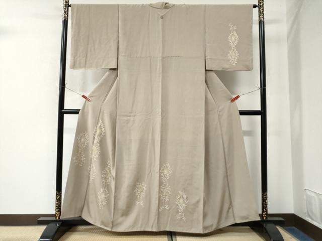 平和屋着物●訪問着　花唐草文　金彩　正絹　逸品　CAAW7650yc