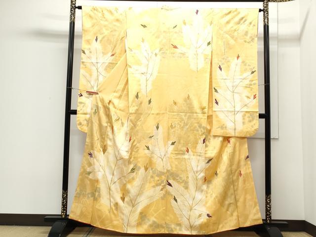 平和屋着物■豪華振袖 駒刺繍 大王松 金彩 正絹 逸品 CAAX5091th