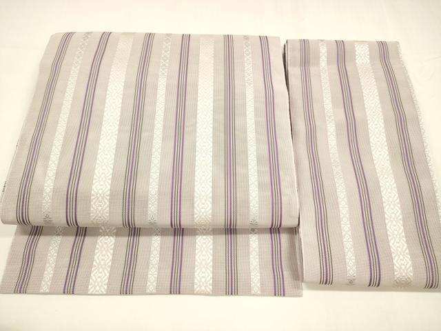 乐天商城 - 平和屋着物＊夏物　本場筑前博多織　つけ帯　紗献上　正絹　逸品　DABA0105cm