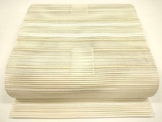 平和屋着物＊夏物 八寸名古屋帯 絽綴れ 抽象文様 金銀糸 正絹 逸品 DAAY8306cm