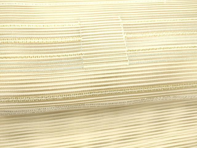 平和屋着物＊夏物　八寸名古屋帯　絽綴れ　抽象文様　金銀糸　正絹　逸品　DAAY8306cm