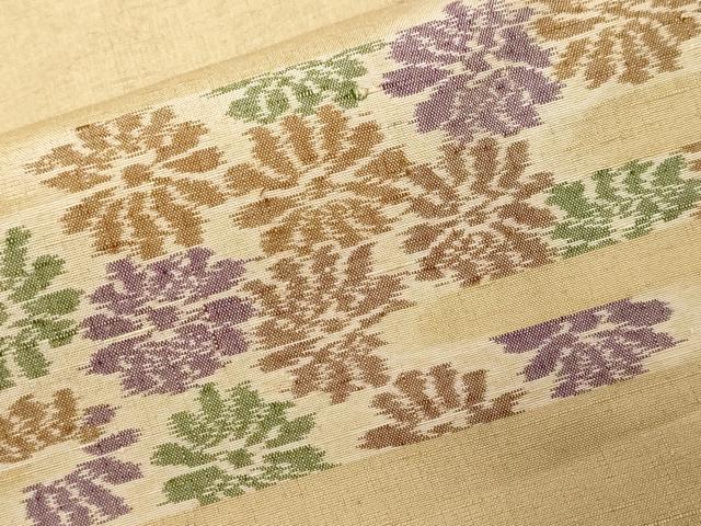 平和屋着物■上質な紬 エ霞菊文 正絹 逸品 CABF9244ev