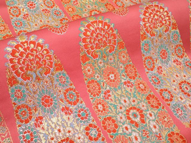 平和屋本店■極上　龍村晋謹製　全通柄袋帯　唐織　波斯聖樹文錦　金銀糸　色紙付き　逸品　CYAA2253s5