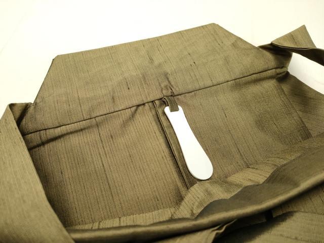 平和屋着物●男性　馬乗り袴　根岸色　正絹　逸品　DAAS2253tw