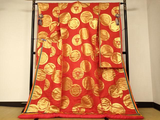 平和屋本店●色打掛 和装 婚礼 結婚式 花嫁 神社挙式 花丸文 金糸 十二単風 逸品 AA...